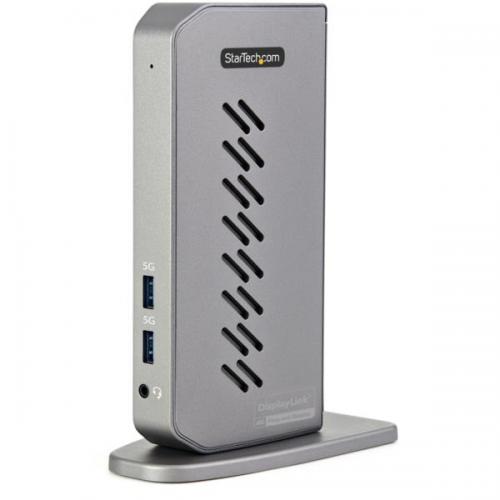 StarTech.com DK30A2DHU USB-C&USB-A対応ドッキングステーション4K60Hz対応HDMI&DiplayPortデュアルモニター/6ポートUSB-Aハブ/ギガビット有線LAN/USB3.1/3.2Gen1/Windows&Mac対応