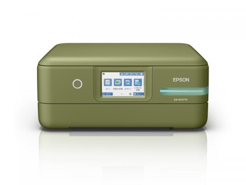 EPSON EW-M757TP A4色合いインクジェット練り合わせる機/エコ貯蔵タンク申し受ける真似形/5色/無線電話ローカルエリアネットワーク・Wi-Fi/4.3型ワイドタッチパネル/ピスタチオグリーン プリンタ複合機-プリンタ-パソコン・周辺機器