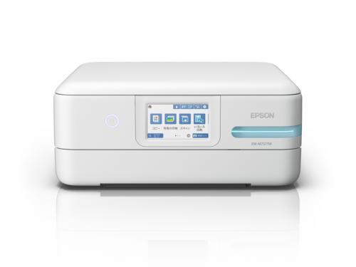 EPSON EW-M757TW A4カラーインクジェット複合機/エコタンク搭載モデル/5色/無線LAN・Wi-Fi/4.3型ワイドタッチパネル/ホワイト|ISダイレクト店