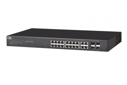 FXC NS2020VPEL-ES Lite Smart PoEスマートスイッチ 20ポートタイプ（10/100/1000MPoE×16、1GSFP×4）MAX.185W