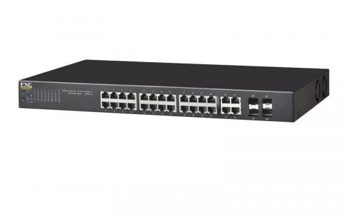 FXC NS2028VPEL-ES-ASB5 Lite Smart PoEスマートスイッチ 28ポートタイプ（10/100/1000MPoE×24、1GSFP×4）MAX.370W ＋ 同製品SB5バンドル