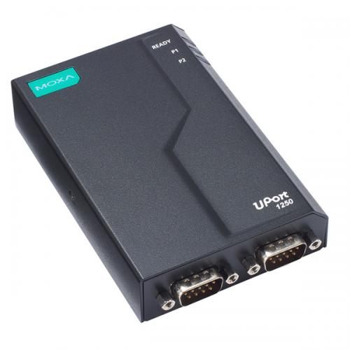 MOXA UPort 1250-G2 2界面 RS-232/422/485 USB 3.2- 禾穀類変換器、0～60℃