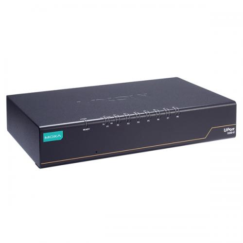 MOXA UPort 1650-8-G2-Hub/JP 8界面 RS-232/422/485 USB 3.2- 禾穀類変換器、0～60℃、カスケード役立つこと