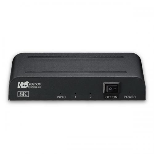 ラトックシステム RS-HDSP2-8K 8K対応 1入力2出力 HDMI分配器