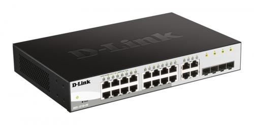 D-Link(ディーリンク) DGS-1210-20/F2 WEBスマート L2スイッチ 10/100/1000BASE-Tポート×20、SFPコンボスロット×4、リミテッドライフタイム保証対象