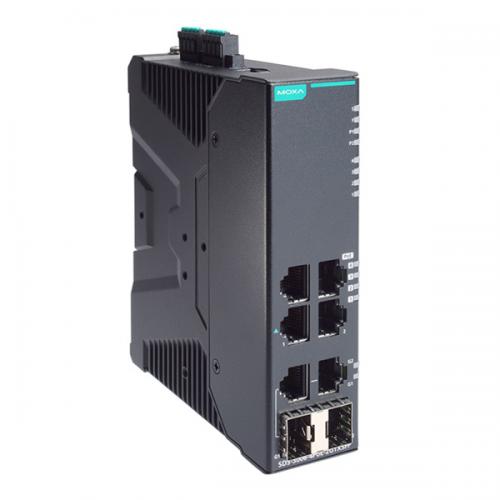 MOXA SDS-3006-4POE-2GTXSFP 4PoE＋界面付き添い人 実業用 6界面(ギガビットアップリンク2界面) スマートイーサネットスイッチ
