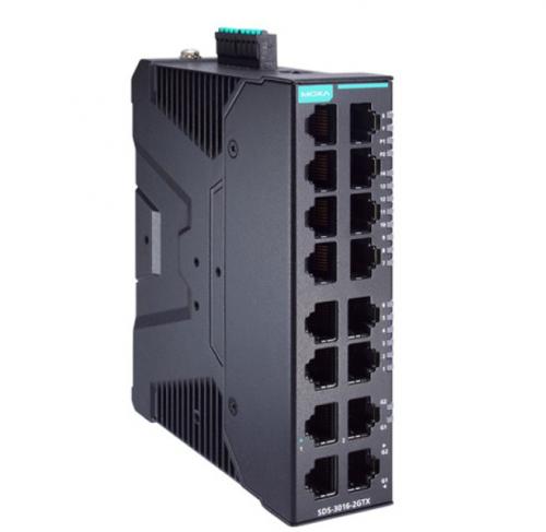 MOXA SDS-3016-2GTX-T 実業用 14+2G界面 ギガビット スマートイーサネットスイッチ