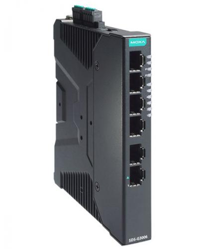 MOXA SDS-G3006-T 実業用 6界面 フルギガビット スマートイーサネットスイッチ (広広とした気温ひな形)