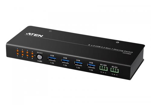 ATEN US3384I 8×4ポート USB3.2 Gen1 業務用デバイス共有器（4入力）