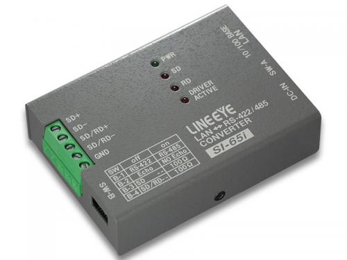 LINEEYE SI-65i インターフェースコンバータ LAN<\u003d>RS-422/485 絶縁タイプ