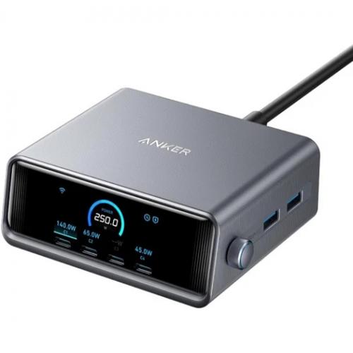 【法人様宛限定】ANKER A2345541 Anker Prime Charger (250W 6 Ports GaN) (USB PD 充電器 USB-A & USB-C) シルバー