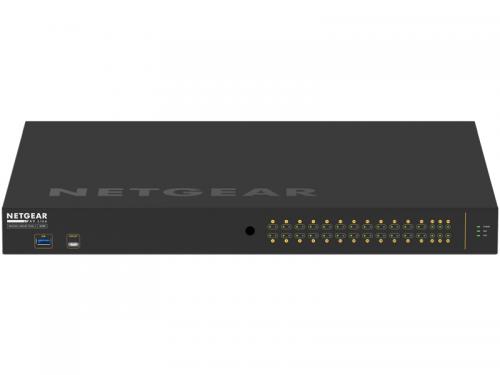 NETGEAR GSM4230UP-100AJS ProAV向けUltra90 PoE++相応う(1440W) 1G界面×26 SFP拡張スロット×4 フルマネージスイッチ