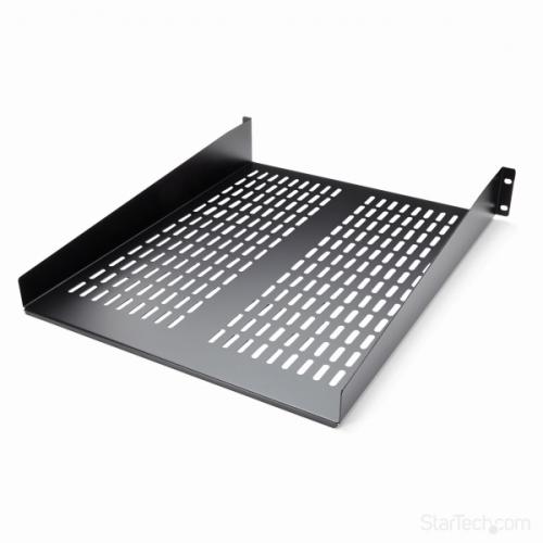 StarTech.com CABSHELF22V 2U固着させる式サーバーラックマウント棚板放熱用細長い切口付き添い人奥ふかさ559粍寛容に接する掛け目22kg