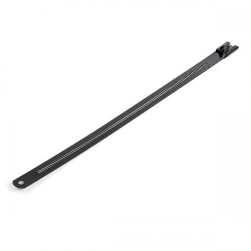 StarTech.com CBMMCT ステンレス結束バンド/金属センサー検知対応ケーブルタイ/50本入りパック/長さ22.5cm/幅7mm/ケーブル束の直径55mm/引張強度45kg
