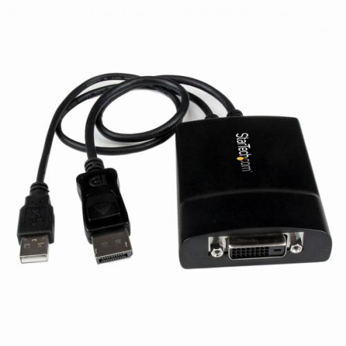 StarTech.com DP2DVID2 DisplayPort-DVIデュアルリンクアクティブ変換アダプタディスプレイポート/DPオス-DVI-Dメス(19ピン)2560x1600ブラックUSBバスパワー駆動