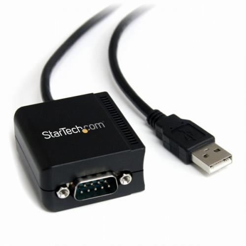 StarTech.com ICUSB2321F USB-RS232Cシリアル変換ケーブルCOMポート番号保持機能対応シリアルコンバータ/変換アダプタFTDIチップセット使用1xUSBA-1xDB-9/D-Sub9ピン