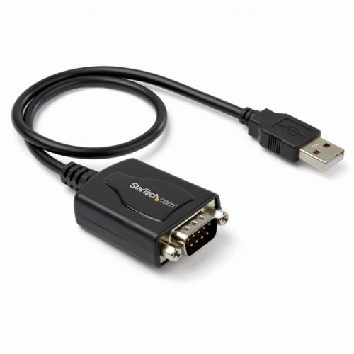 StarTech.com ICUSB2321X プロ仕様USB-RS232Cシリアル変換ケーブル1xUSBAオス-1xDB-9(D-Sub9ピン)オスシリアルコンバータ/変換アダプタCOMポート番号保持機能｜ISダイレクト店