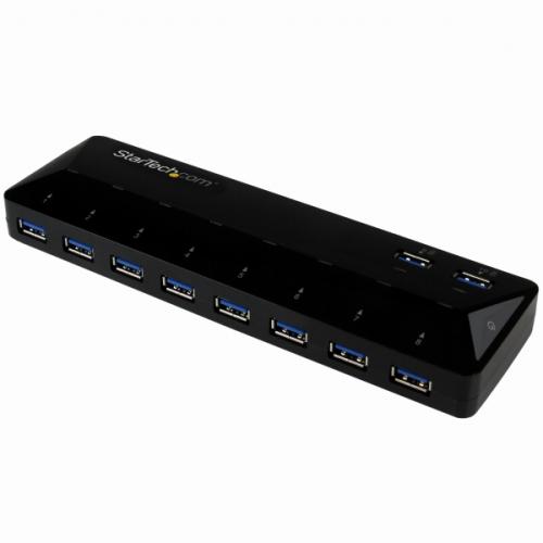 StarTech.com ST103008U2C 10ポートUSB3.0ハブ急速充電専用ポート搭載(2ポートx1.5A)USBバッテリ充電(BC)仕様1.2準拠|ISダイレクト店