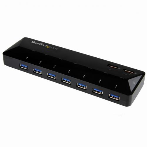 StarTech.com ST93007U2C 7ポートUSB3.0ハブ急速充電専用ポート搭載(2ポートx2.4A)USBバッテリ充電(BC)仕様1.2準拠|ISダイレクト店