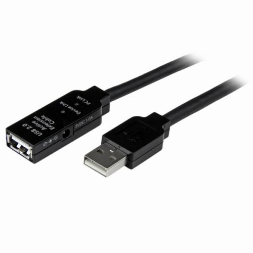 StarTech.com USB2AAEXT10M USB2.0アクティブ延長ケーブル10mType-A(オス)-Type-A(メス)USB2.0リピータケーブル|ISダイレクト店
