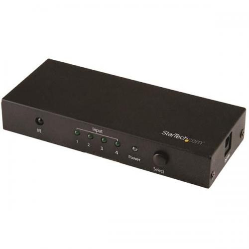 StarTech.com VS421固定ディスク20 4インプット1最終生産物HDMI見せびらかすうつり変わり器/スイッチャ―/セレクター自動小銃うつり変わり役立つこと付き添い人UltraHD4K/60サイクル相応う遠隔操作嘱する