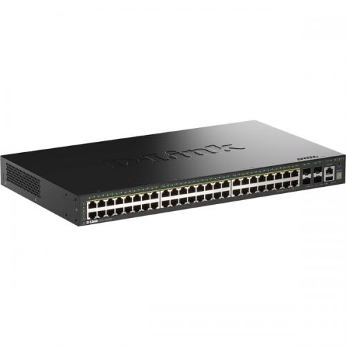 D-Link(ディーリンク) DGS-1530-52P/A1 DGS-1530-52P ギガビットL2スタッカブルスマートマネージドスイッチ、PoE+(最大限度370W給電)、10/100/1000BASE-T界面(PoE+)×48、10G SFP+拡張スロット×4、LLW引きうける客体