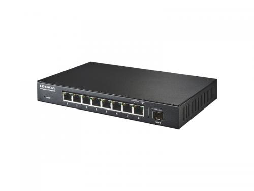 I-O DATA BSH-QG08 10G対応SFP+搭載2.5Gアンマネージスイッチングハブ 8ポート｜ISダイレクト店