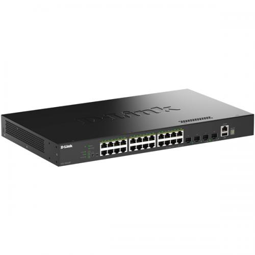 D-Link(ディーリンク) DGS-1530-28P/A1 DGS-1530-28P ギガビットL2スタッカブルスマートマネージドスイッチ、PoE+対応(最大370W給電)、10/100/1000BASE-Tポート(PoE+対応)&times;24、10G SFP+スロット&times;4、LLW保証対象｜ISダイレクト店 115,317円