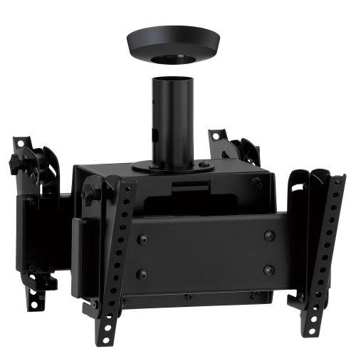 【法人様宛制限事項】ハヤミ工産 CH-T43B ツイン金具(両面) ～50V型/黒いこと