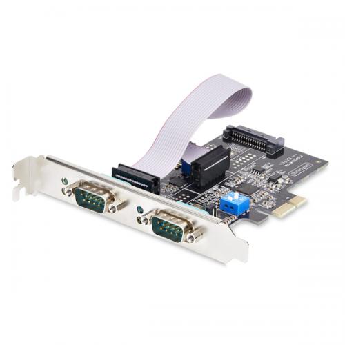StarTech.com 2S232422485-PC-CARD RS232C RS422 RS485インターフェースカード/PCIe x1/2ポート/Win&Linux/DB9 拡張