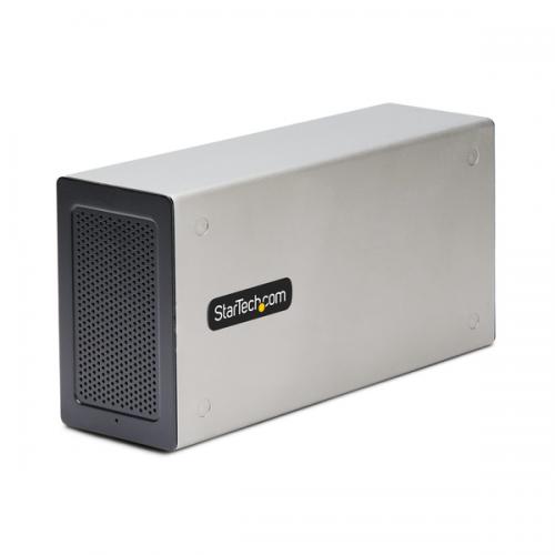 StarTech.com 2TBT3-PCIE-ENCLOSURE PCIe外後ばらい入れもの/Thunderbolt 3繋ぎ合わせる/2x PCI Express 3.0 x16/8K/4K映像媒体最終生産物