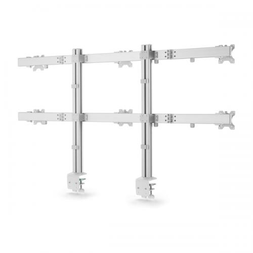 StarTech.com 6-MONITOR-ARM-A 管する手/Cクランプ はと目据えつける式/6画面/最大限度32in/耐荷重各8kg/VESA/クロスバー/高さ角度合わせる