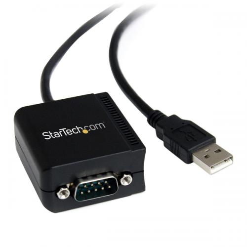 StarTech.com ICUSB2321FIS USB - RS232C禾穀類うつり変わり有線テレビ/USB 2.0/2.4m/光不成立型/COM界面電話番号守りつづける/Win Mac パソコン・周辺機器-変換コネクタ・ケーブル