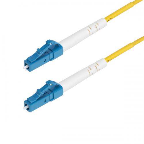 StarTech.com SPSMLCLC-OS2-10M 光ファイバー ケーブル/OS2シングルモード/10m/LC-LC/1芯/シンプレックス/LSZH/イエロー/オプティカル