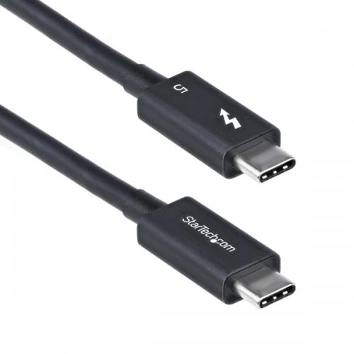 StarTech.com TBLT5MM1M240W Thunderbolt 5ケーブル/1m/8K60Hz/80Gbps/240W PD/ブラック/認証品 高速データ転送