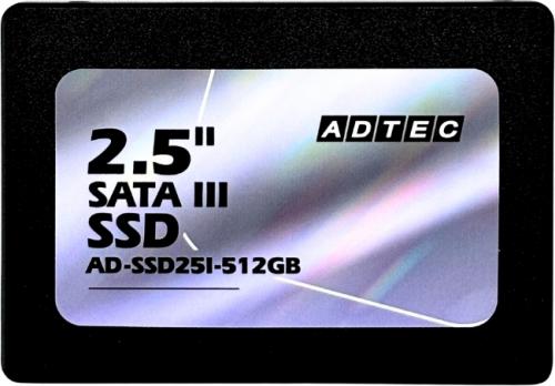 ADTEC AD-SSD25I-512G 3D NAND SSD 2.5inch SATA AD-SSD25I 512GB｜ISダイレクト店