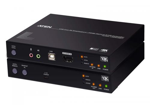 ATEN CE990 DisplayPort/HDMI グラスファイバーKVMエクステンダー（4K60p @ 10粁）