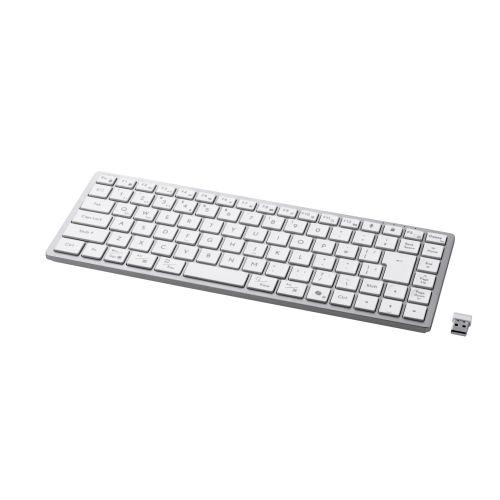 ELECOM TK-PN1075MPWH キーボード/Precisionist/無線2.4GHz/Bluetooth/マルチペアリング/充電式/ミニサイズ/パンタグラフ式/ホワイト