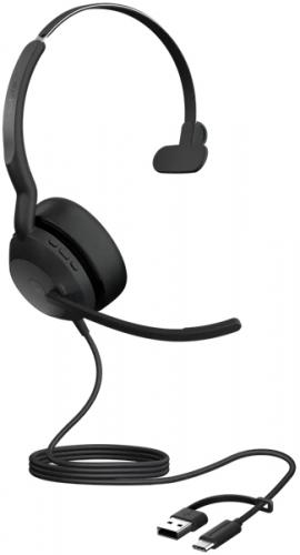 GNオーディオ 25089-899-799 Jabra USB上端仕掛ける USB-C/A 片耳 MS御墨付き「Jabra Evolve2 50 MS Mono USB C/A」