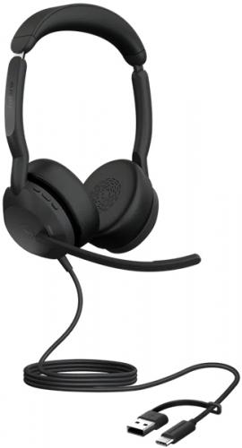 GNオーディオ 25089-999-799 Jabra USB上端仕掛ける USB-C/A 両耳 MS御墨付き「Jabra Evolve2 50 MS Stereo USB C/A」