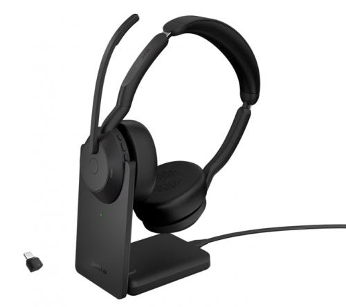 GNオーディオ 25599-989-889 Jabra 無線ヘッドセット USB-C 両耳 UC認定 充電スタンド付「Jabra Evolve2 55 Link380c/390c UC Stereo Stand」｜ISダイレクト店