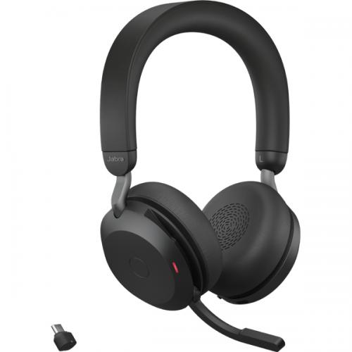 GNオーディオ 27599-989-889 Jabra 無線ヘッドセット USB-C 両耳 UC認定 充電スタンド付「Jabra Evolve2 75 Link380c/390c UC Stereo Stand Black」