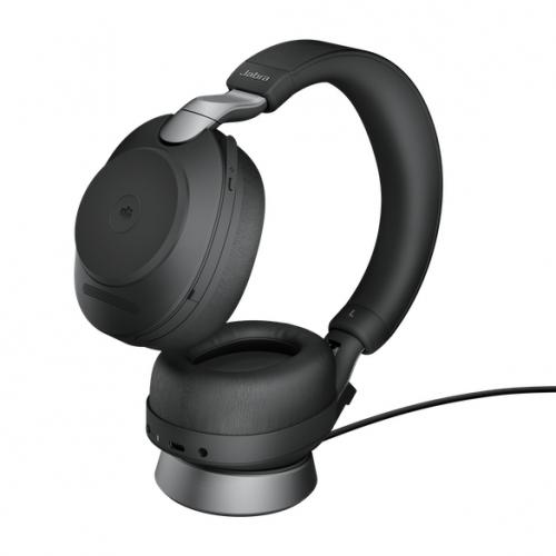 GNオーディオ 28599-989-989 Jabra 無線ヘッドセット USB-A 両耳 UC認定 充電スタンド付「Jabra Evolve2 85 UC Stereo USB-A Stand Black」