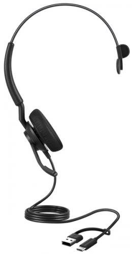 GNオーディオ 4093-413-269 Jabra コンタクトセンター用USBヘッドセット USB-C/A 片耳 MS認定 コントロールユニット付「Jabra Engage 40 Inline Link MS Mono USB C/A」|ISダイレクト店