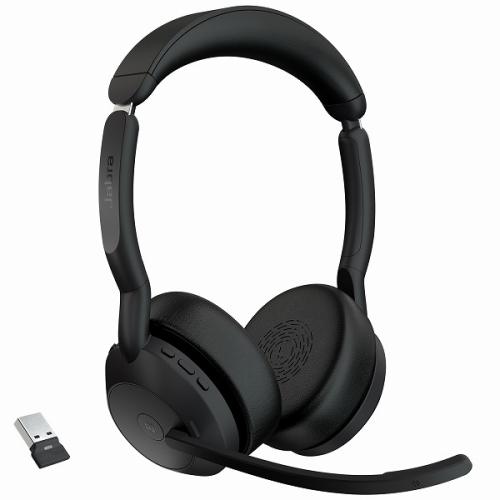 GNオーディオ 25599-999-999 Jabra 無線ヘッドセット USB-A 両耳 MS認定「Jabra Evolve2 55 Link380a/390a MS Stereo 」