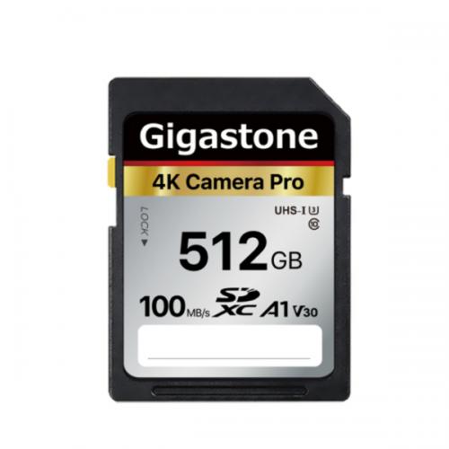 Gigastone GJSXR4K-512GV3A1 SDXC歌留多 4K Camera Proつづき物 512GB Class10 UHS-I U1 A1 V30 最高限度読み取る機敏さ100MB/s 4K Ultra 固定ディスク デジタル写真機 一眼一眼レフ写真機 4Kテレビカメラ