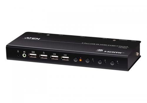 ATEN CS784H 4ポート USB HDMI KVMPスイッチ（4K60p、2ポートUSB 2.0ハブ搭載）｜ISダイレクト店
