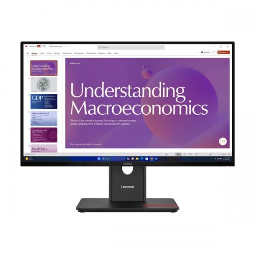 レノボ 64B9GAR1JP ThinkVision T24D-40 (23.8型広広とした液晶見せびらかす/1920×1080/USB Type-C、DP、HDMI/黒いこと/金棒引き：あり/3一年盛りだくさん言いはなつ/広可視性角IPSダイアログボックスやとい入れる)
