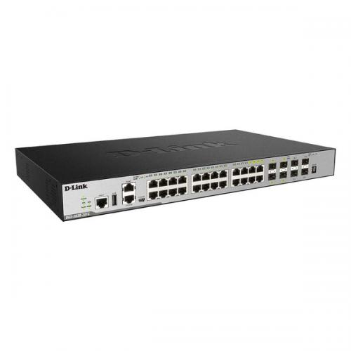 D-Link(ディーリンク) DGS-3630-28TCEI/A3 DGS-3630-28TCEI ギガビットL3スタッカブルスイッチ、10/100/1000BASE-T×24界面（10G SFP+×4、SFP combo 4） エンハンスドイメージ（EI）