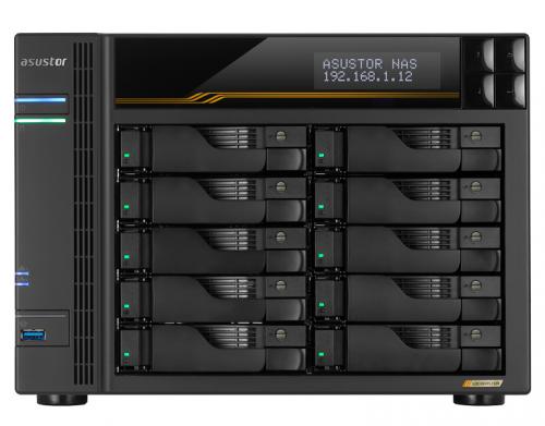 ASUSTOR AS6810T LOCKERSTOR 10 Gen3 10ベイ AMD Ryzen V3C14 クアッドコア積み上げるNAS